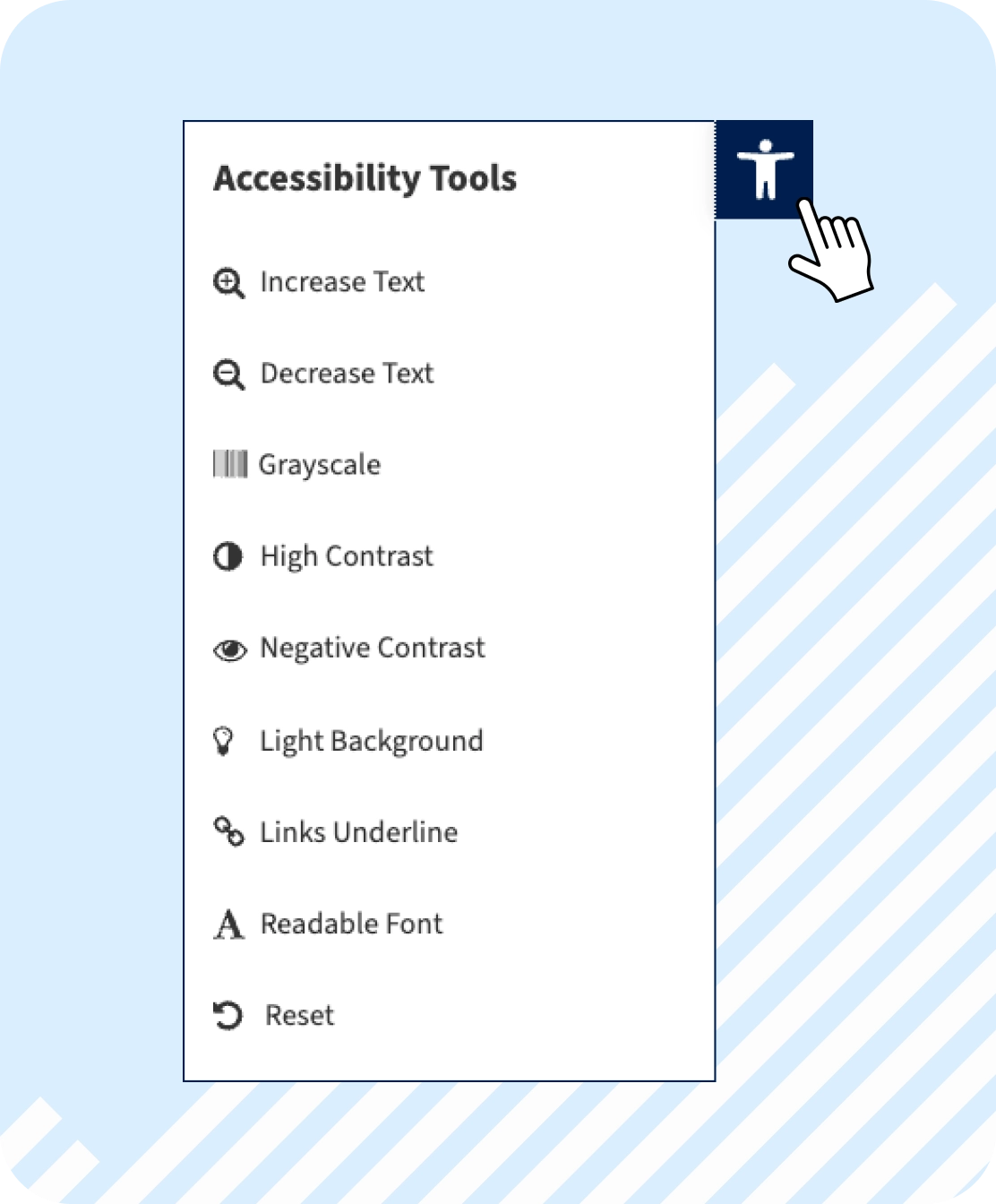 BCNL accessibility tools feature