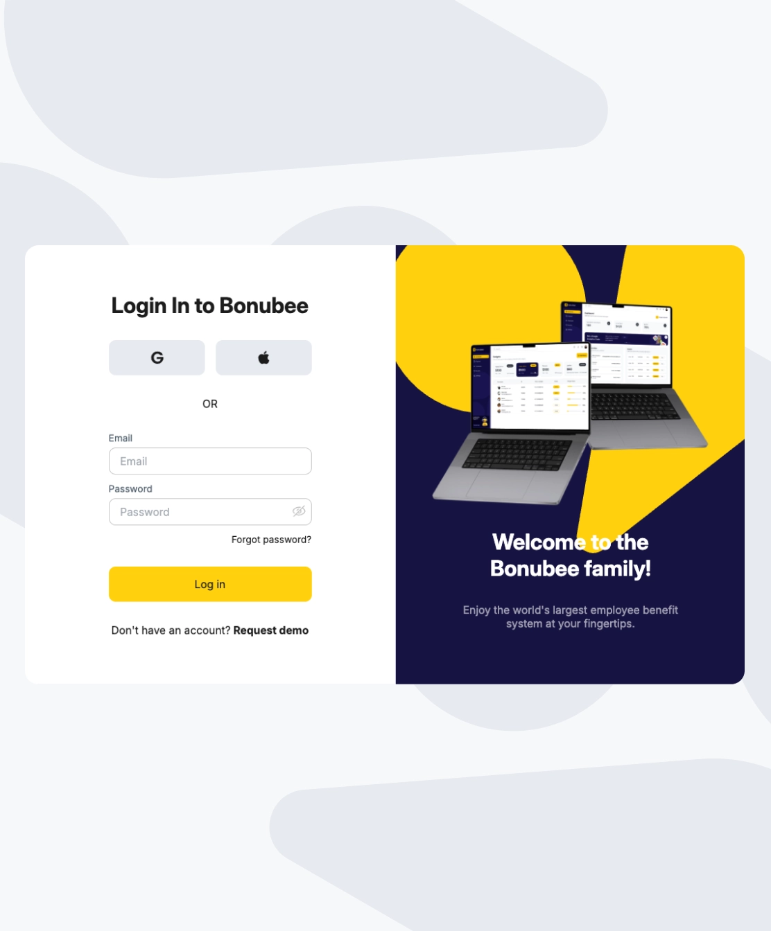 Bonubee login flow feature