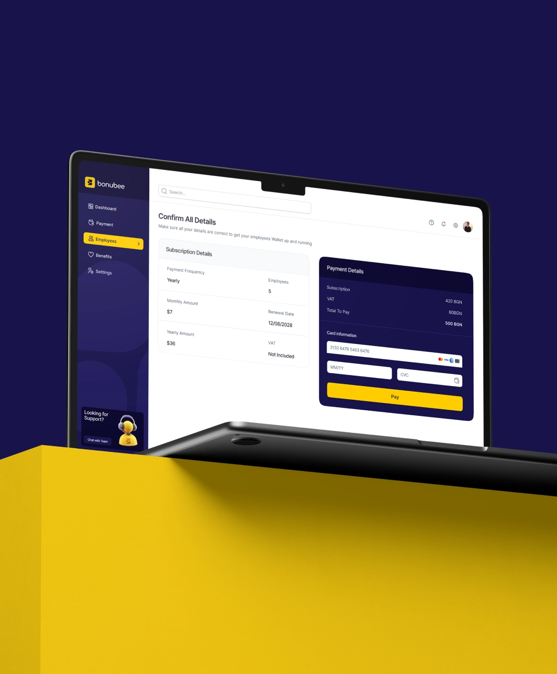 Bonubee stripe integration feature