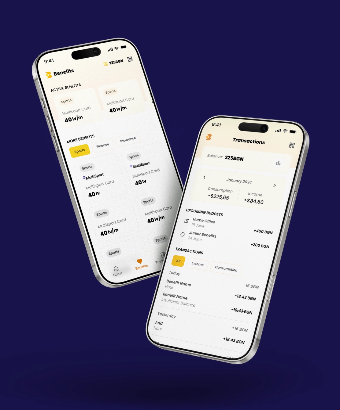Bonubee transactions management feature